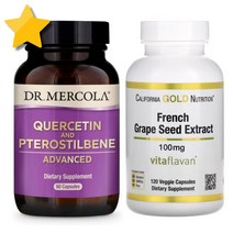 2병 닥터멀코라 프테로스틸벤 50mg CGN 프랑스산 포도씨추출물 100mg 약들약 고약사 2팩, 1개씩, 60정+120정
