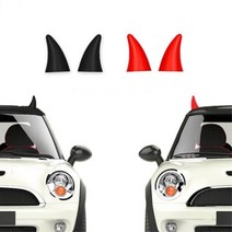 레이 경차용 귀여운소품 악마뿔 지붕장식 카인테리어 첫차선물 캐스퍼 차악세사리 SUV, 블랙 1개