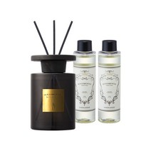 [센티멘탈] 우드 디퓨저 300ml 공병(150ml 리필x2), 향선택:미모사 / 병선택:블랙