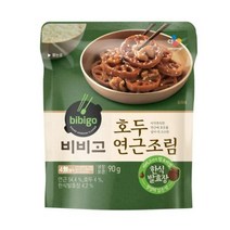 CJ더마켓 반찬 집밥 가정식 건강식 탑티어 비비고 호두연근조림 우엉채 연근채 채식 90G, 7개