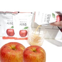 충북 제천 사과즙 100ml 50포 100포 임산부 명품 nfc착즙 케이셀러 ABC주스, 사과즙100포