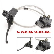 110Cc 125CC 140Cc 핏 먼지 자전거에 오토바이 프론트 디스크 브레이크 키트, Black