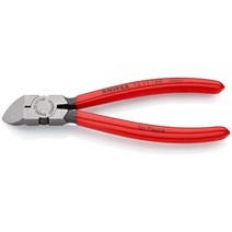 Knipex 72 11 160 대각선 커터 플라스틱용 16cm6.3인치 45° 각도 572739