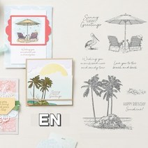 2022 새로운 패턴 sunkissed clear 우표 세트 diy 우표 수집 앨범, 죽다