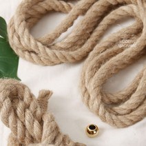 마크라메 실 라크라메 공예 마끄라메 마끈 두꺼운 동아줄 DIY 재료 내추럴 굵은 마로프, 12mm(1M)