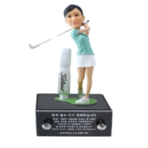 아바타피규어 주문제작 SD골프여자 베이스받침대 피규어 이글 이글패 싱글 싱글패 홀인원 홀인원패 트로피 감사 감사패 기념 기념패 축하 축하패 공로 공로패 선물