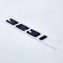 자동차부품새로운 글꼴 숫자 문자 316i 320i GT ABS 엠블럼 BMW 3 시리즈 E90 E46 F30 자동차 트렁크 로고, 04 glossy black 323i