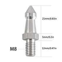 사진 액세서리 3/8 1/4 m8 인치 카메라 삼각대 스파이크 스파이크 gitzo benro monopod tribod를위한 교체 풋 스크류