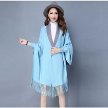 여성 겨울 어깨 니트 울 간절기 캐시 가디건 머플러 숄