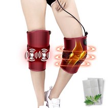 가정용 마사지 매트 온열 건강매트 찜질기 무릎 패드 통증 진동기 적외선 물리 기복 뼈, 우리 플러그, 향 주머니가 든 빨간색