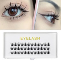 가닥속눈썹개별 속눈썹 이식 메이크업 볼륨 인조 연장 30D 풍성하고 자연스러운 세그먼트 클러스터 실 분, 01 0.07mm_02 9mm_01 C, 05 MS