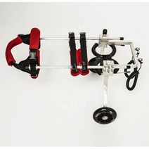 강아지 보행기 휠체어 보조기 반려견 노령견 재활훈련 보행 보호대 산책 훈련 의족, XS 와이드