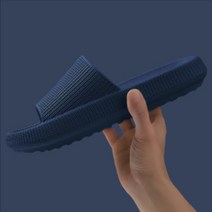 로맨틱홀리데이 - 남녀 층간소음방지 슬러퍼 미끄럼방지 거실화 실내화 욕실화 사무실화 (무료배송), 블루, 1개