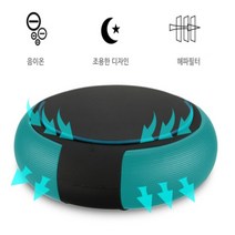 원룸공기청정기 소형 공기살균기 고양이 펫 미세먼지 헤파필터, 블랙