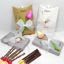 빼빼로데이 선물 빼빼로이색선물, 아몬드박스포장조화라일락