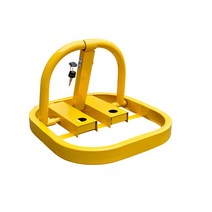 접이식 주차 금지 방지 표지판 파킹 가드 락 자물쇠, [펀치 프리] 표준(이중 잠금) + 접착제