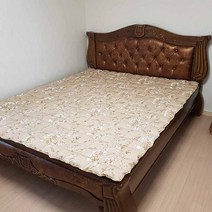한이 자하린넨 퀸 킹 사이즈 돌침대매트 돌침대패드, 베이지