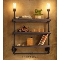 벽선반 벽걸이 원목 인테리어 DIY 벽걸이선반 팬트리 책꽂이 카페 진열대 선반장 장식, I. 3 층 52 x 20 x 80