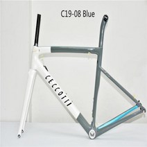 자전거프레임 자전거부품 카본 로드 바이크 V림 브레이크 T1000 BSABB, C19-08 Blue+44cm BB30 V brake