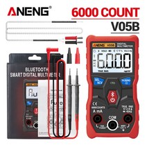 ANENG V05B Bluetooth 테스터기 디지털아날로그multimeter True RMS AC/DC 전압 커패시턴스 자동차 멀티테, 02 V05B Red PRO