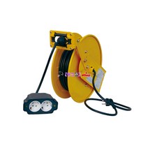 삼국산업 코릴 자동전선릴 ALE-220N 케이블릴 공업사전선릴 2구 자동권취 20m 벽고정전선릴 1.5sq*3c 삼국 전기선 자동릴선 리드선 작업선 연장선 전기연장선, ALE-230N, 1개