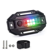 POVTOR RGB 화이트 UTV 돔 라이트 유니버설 스위치 스트로브 롤 바 마운트 자동차 LED 실내등 케이지 유틸리티 맵 ATV 폴라리스 RZR 캔 암 트럭 화이트레드그린블루