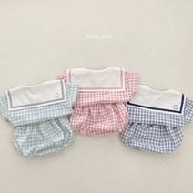 (당일발송)여름 베이비 체크 블루머세트 돌전 돌후 12개월전후 아기외출복 아기촬영 둥이룩 신생아옷귀염 앙증맞은 세젤귀 선물