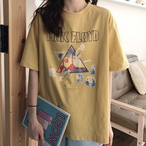 면반팔티셔츠 초 봄 CHIC 옛적 하고 있다 t셔츠 여성 와이드 루즈핏 BF 키치한 MSCHF 힙합 상의 346782938