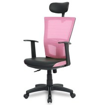 체어포커스 씽크스퀘어 TQ2 헤드형 의자 메쉬, 핑크