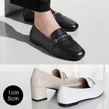 [바닐라슈] 파이슨 베이직 실메탈 로퍼 펌프스(1cm 5cm)