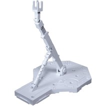 반다이 건담 액션베이스 스탠드 1형 Bandai Gundam Action Base 1 Display Stand MG HG HGUC (1/100 Scale. 1/144 Scale), 화이트(흰색/WHITE)