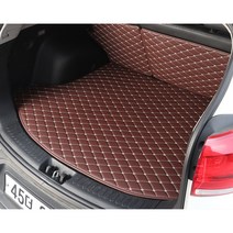 [차덕후] 트렁크 매트&차박 매트 (퀄팅 트렁크+등받이 세트), BROWN, 1열 등받이 킥매트(1단 포켓) 1개