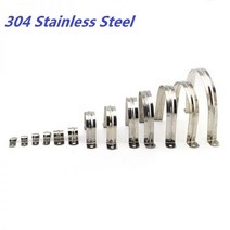 파이프 밴딩기 클립 동관 벤딩기 쇠 100 개/몫 304 스테인레스 스틸 M5-M100 호스 파이프 U 클램프 연료 튜, 02 M8