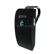무선 자동차 블루투스 V5.0 블루투스 호환 핸즈프리 자동차 키트 무선 스피커폰 썬 바이저 클립 스피커폰, 01 Black