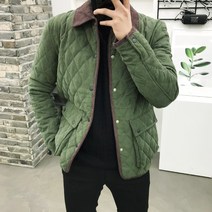 용된다 남자 겨울 코듀로이 퀄팅 자켓 점퍼