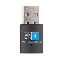 무선랜 데스크탑 노트북 PC용 와이파이 블루투스 무선 어댑터 USB 24G V40 동글 네트워크 카드 RTL8723BU 150Mbps, Black