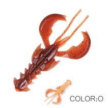 Supercontinental-미친 미끼 소프트 루어 낚시 65mm/10 개 40mm/20 개 새우 랍스터 부드러운 플라스틱, 65mm 10pcs 1.36g, O
