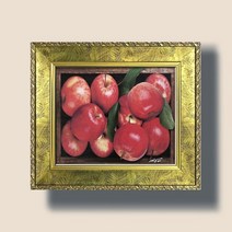 만사형통 사과 인테리어액자 풍수지리그림액자 3호