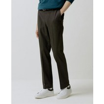 21FW 다크브라운 스트레이트핏 트윌조직 히든밴딩 슬랙스 HZPA1D463W2