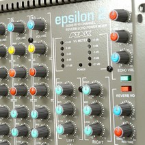 EPSILON2 POWERED MIXER 2X500 와트 에코 리버브 10 채널 4 XLR 마이크/라인 네이티브 인스트루먼트 파워 앰프 프로페셔널, TURKEY|2X500W
