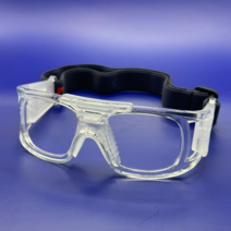 축구 농구 테니스 고글 운동용 밴드형 안경, 투명색