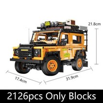테크닉 자동차 앱 원격 제어 J902 모터 파워 브릭 SUV 빌딩 블록 버기 선물 장난감 소년 세트 Moc 조립 모델, CHINA, 2126pcs