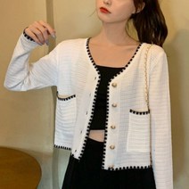 하나만 입어도 꾸안꾸 트위드느낌 봄여름 가디건 / 패피 포인트 데이트 꾸꾸