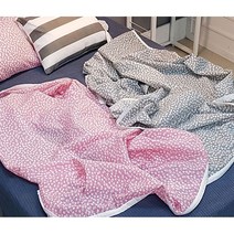 [침구모아] 여름철 가볍고 시원한 모시 린넨 시어서커 낮잠 홑 이불 3종 홑이불, 핑크