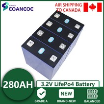 1-32PCS 3.2V 280Ah Lifepo4 충전식 배터리 등급 A 리튬 철 인산염 태양 전지 딥 사이클 12V 24V 48V EU 미국 면세, [01] 1PCS