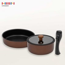 한샘 마이쿡 매직그립 IH 냄비 후라이팬 세트 인덕션 테이블 감각적 플레이팅 불소수지코팅