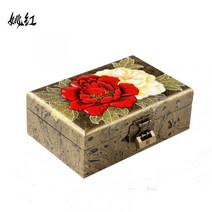 백합 함보내기 봉채함 예물 애교 예단 신랑함 자개장 쥬얼리 선물 보석 보관 포장 케이스, A