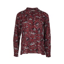 [ISABEL MARANT] [중고 명품] 55 레드 코튼 패턴 여성 블라우스 PC0221