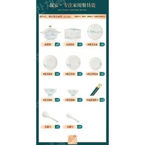 가정용 고급 식기 세트 새로운 가정 요리를 위한 본차이나 식기, B.해골접시40개선물상자포장