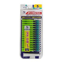 덴탈프로 일본정품 잭슨덴탈프로 치간칫솔 15P (휴대용캡포함), 5(L)그린, 1개, 15개